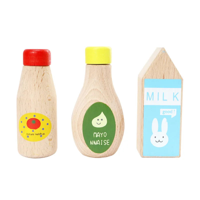 Mes Petits Condiments en Bois – Accessoires de Cuisine Montessori