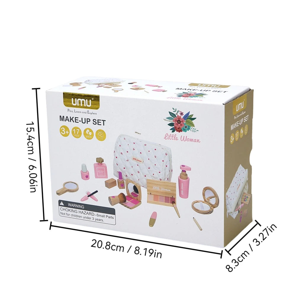 Mon Premier Salon de Beauté – Set de Maquillage & Coiffure en Bois