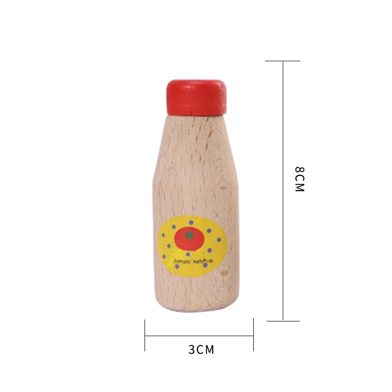 Mes Petits Condiments en Bois – Accessoires de Cuisine Montessori