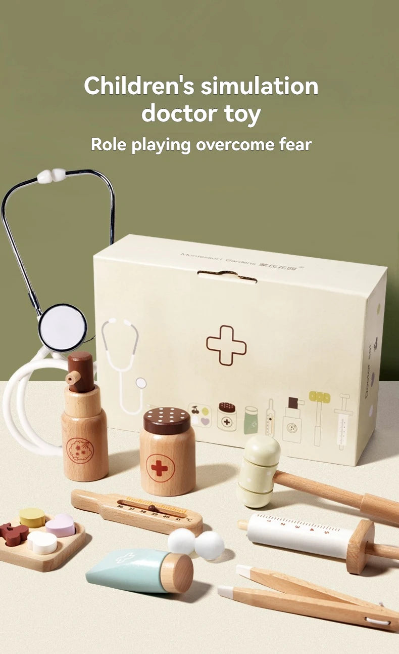 Ma Valisette de Docteur en Bois – Set d'Imitation Complet Montessori