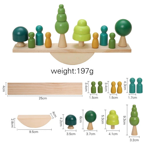 Jouets d'équilibre en Bois – Jeu Éducatif Montessori